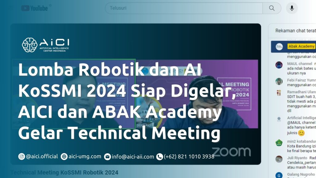Babak Penyisihan Lomba Robotik dan AI KoSSMI 2024 Siap Digelar