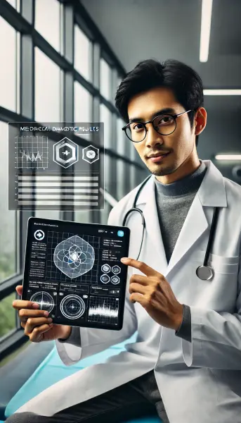 1. AI meningkatkan akurasi dan kecepatan dalam diagnostik medis yang dilakukan oleh dokter
