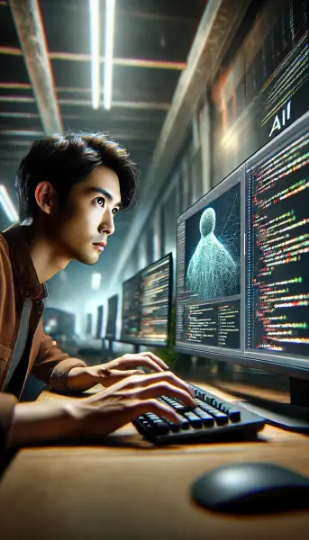 1. Coding AI adalah proses menulis kode untuk menciptakan algoritma yang memungkinkan mesin belajar