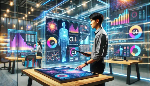 1. Seorang analis data di industri retail yang menggunakan AI untuk memahami perilaku pelanggan