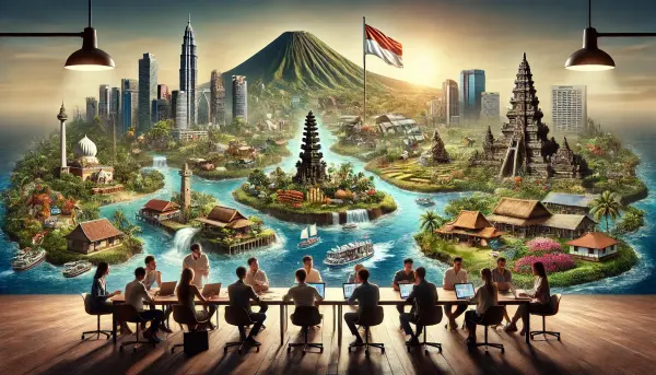 2. Tim pemasaran digital yang sedang berdiskusi