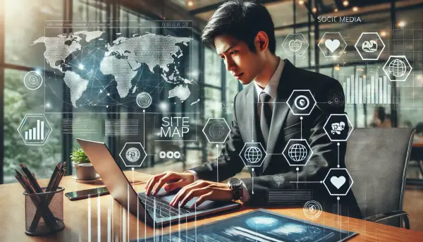 3. Peta dunia digital, menunjukkan kehadiran global bisnis