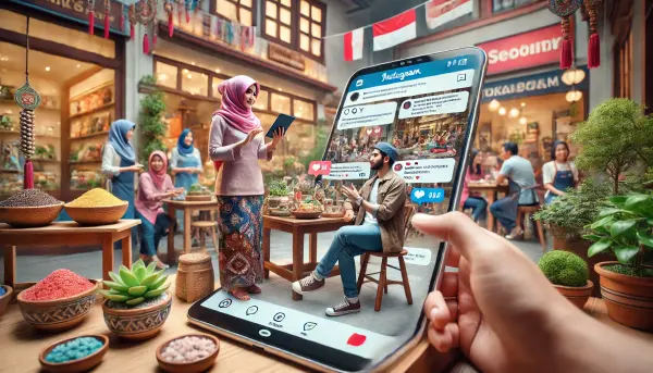 5. Kolaborasi antara seorang influencer media sosial dan pemilik bisnis