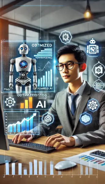 1. Grafik iklan berbayar yang dioptimalkan oleh AI