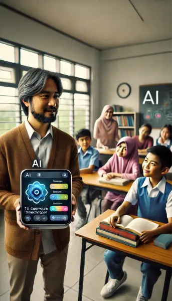 4. Interaksi antara guru dan siswa di ruang kelas yang nyaman