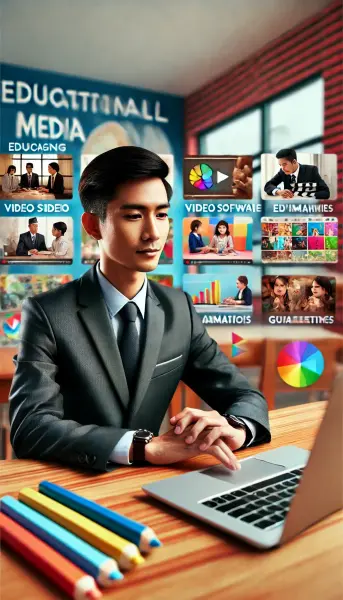 5. Seorang pendidik Indonesia yang sedang merancang media pembelajaran