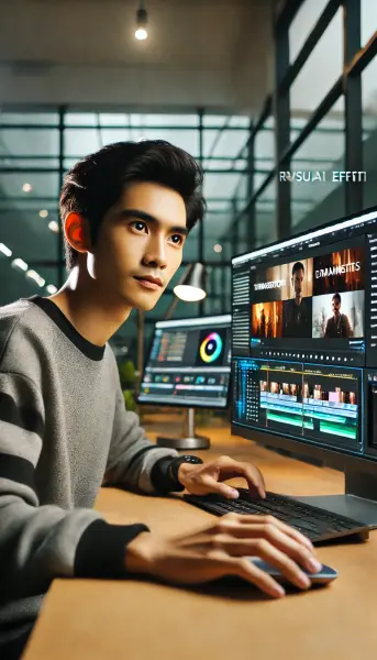 4. Edit Video dengan AI, Sesuaikan Transisi dan Efek Visual dengan Mood Video yang Diinginkan