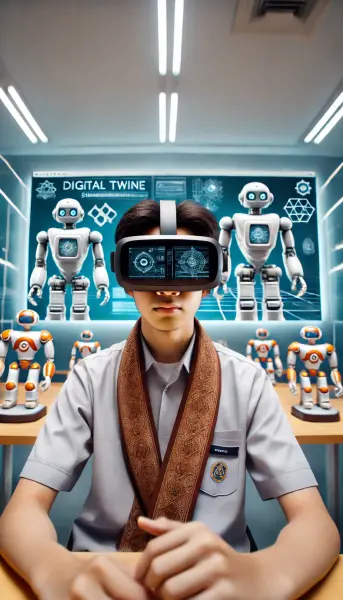 1. Menggabungkan Teknologi Digital Twin dan Metaverse untuk Simulasi Pembelajaran Robotik