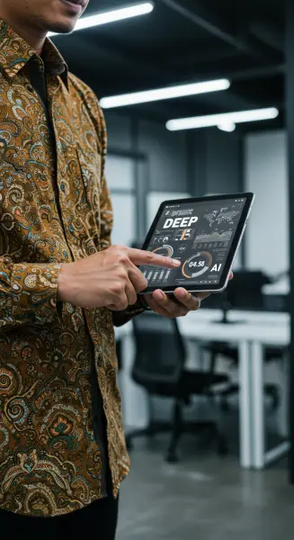 2. Transformasi digital dengan AI memungkinkan analisis data yang lebih mendalam