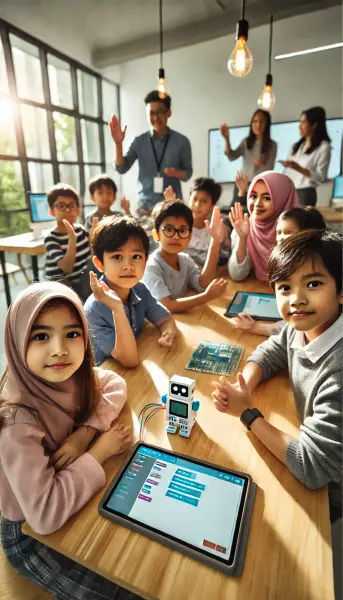 4. Mendorong Pembelajaran Coding dan AI Secara Kolaboratif dan Berbasis Proyek Siswa Usia Dini