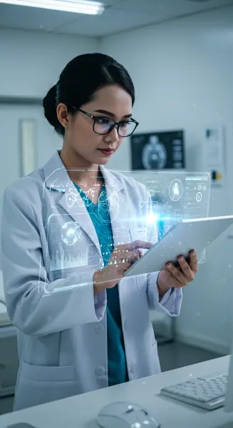 1. AI dapat menganalisis data medis dalam jumlah besar dengan cepat dan akurat