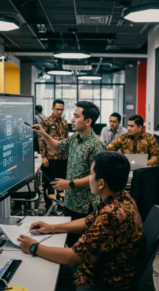 2. Menyediakan ekosistem inovasi yang mendukung kolaborasi antara pemerintah, akademisi, dan industri