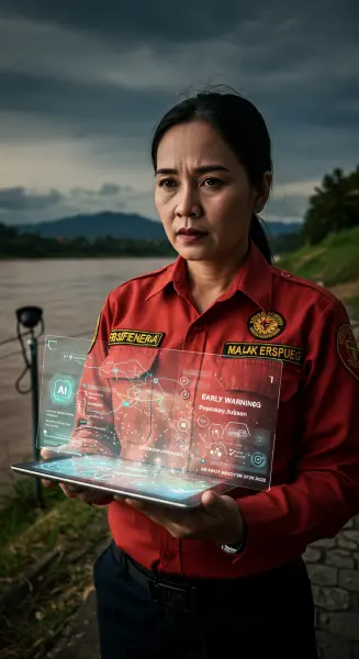 3. AI memungkinkan deteksi dini bencana alam seperti banjir dan kebakaran hutan