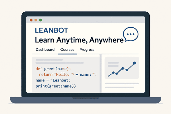 Ilustrasi Dashboard Leanbot