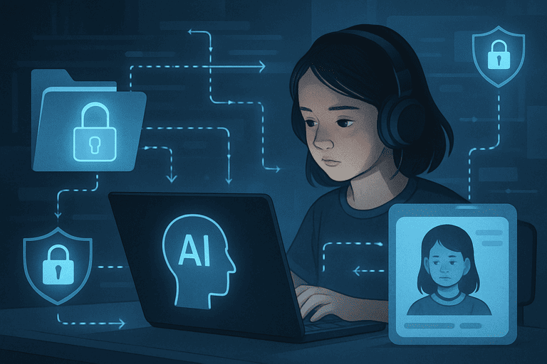 Illustrating Data Privacy and Security in The Context of Educational AI