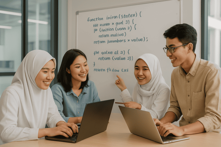 Kolaborasi Siswa Koding dan KA dalam Kelas