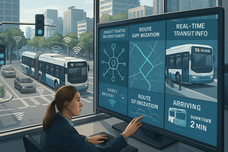 AI mengoptimalkan transportasi publik dan manajemen lalu lintas