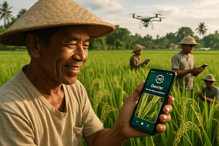 Implementasi AI di Sawah Padi Indonesia