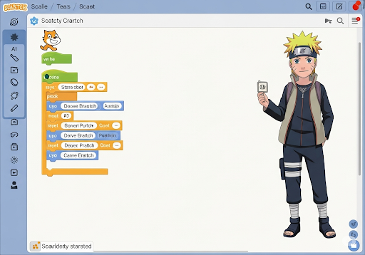 03. Dengan platform visual seperti Scratch atau konsep dasar pemrograman, siswa SMP sudah bisa memulai. Elemen AI bisa ditambahkan secara bertahap.