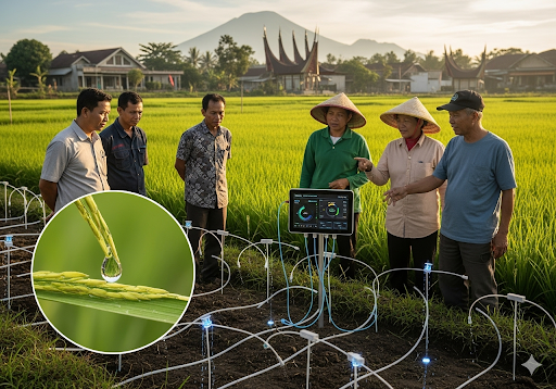 1. Irigasi Presisi Berbasis AI, Setetes Air yang Berharga